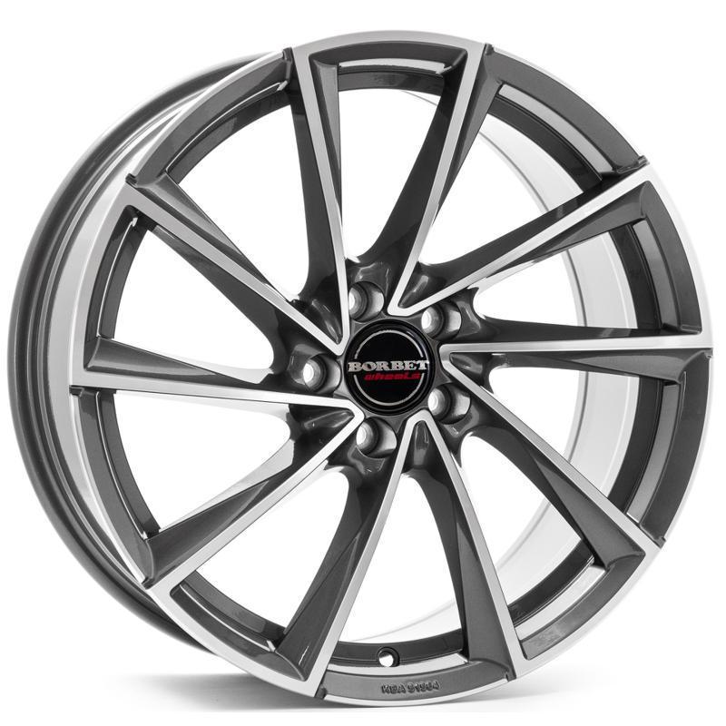 Borbet VTX 8.5x19 5*112 ET20 DIA66.6 Graphite polished Литой