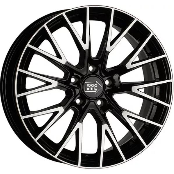1000 Miglia MM1009 8x18 5*120 ET30 DIA72.6 Gloss Black Polished Литой