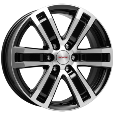 K&K R-7 Рольф 7.5x17 6*114.3 ET39 DIA67.1 Алмаз черный Литой