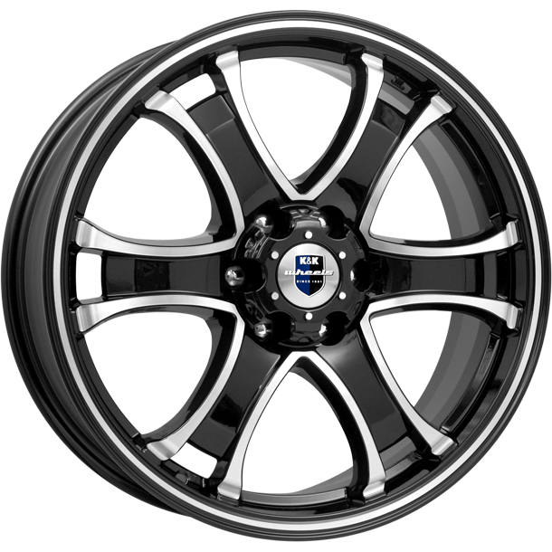 K&K Балеар 7.5x18 6*114.3 ET30 DIA66.1 Алмаз черный Литой