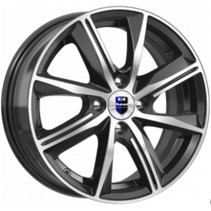 K&K Арнар 7x16 5*105 ET38 DIA56.6 Алмаз черный Литой