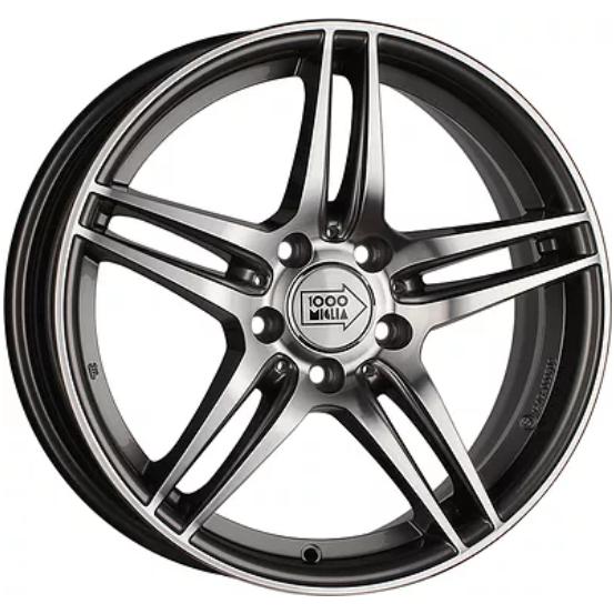 1000 Miglia MM037 7.5x17 5*112 ET47 DIA66.6 Anthracite Polished Литой