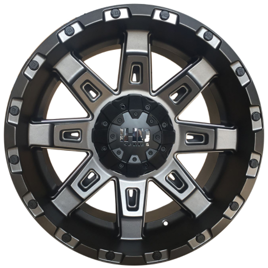 Powcan BK5261 9x18 6*139.7 ET15 DIA106.1 BLK/MIL Литой