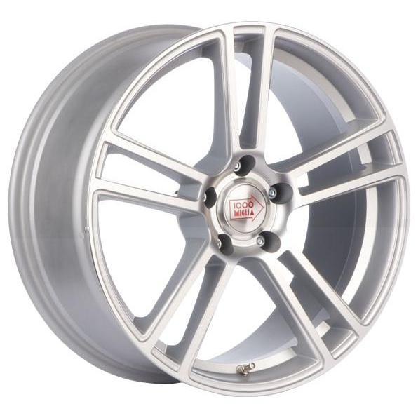 1000 Miglia MM1002 8x18 5*120 ET35 DIA72.6 Matt Silver Polished Литой