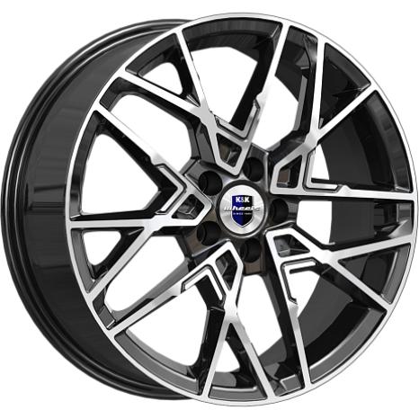 K&K Вудроф 7x18 5*115 ET43 DIA70.1 Алмаз черный Литой