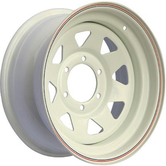 Off Road Wheels Jeep 8x16 5*114.3 ET-19 DIA84.1 White Штампованный