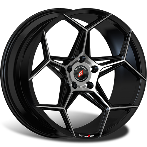 Inforged IFG40 9.5x19 5*112 ET42 DIA66.6 Black Machined Литой