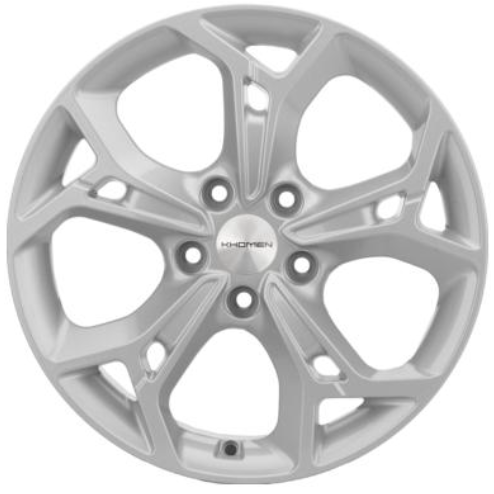Khomen KHW 1702 7x17 5*110 ET46 DIA63.3 F-Silver Литой