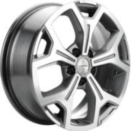 Khomen KHW 1710 7x17 5*108 ET33 DIA60.1 Gray-FP Литой