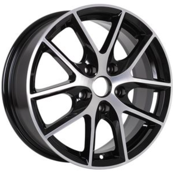 Alcasta M59 6.5x16 5*114.3 ET45 DIA66.1 BKF Литой