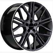Khomen KHW 2101 9.5x21 5*112 ET36 DIA66.6 Black Matt Литой