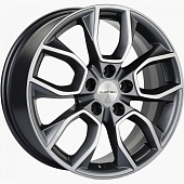 Khomen KHW 1713 7x17 5*110 ET46 DIA63.3 Black Литой