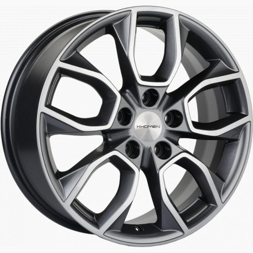 Khomen KHW 1713 7x17 5*110 ET46 DIA63.3 Black Литой