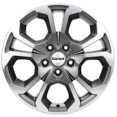 Khomen KHW 1711 6.5x17 5*114.3 ET50 DIA66.1 Black Литой